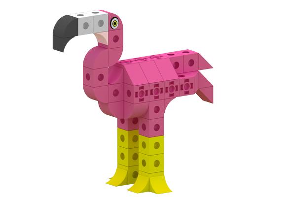 Flamingo Cubics Aves 66 pcs