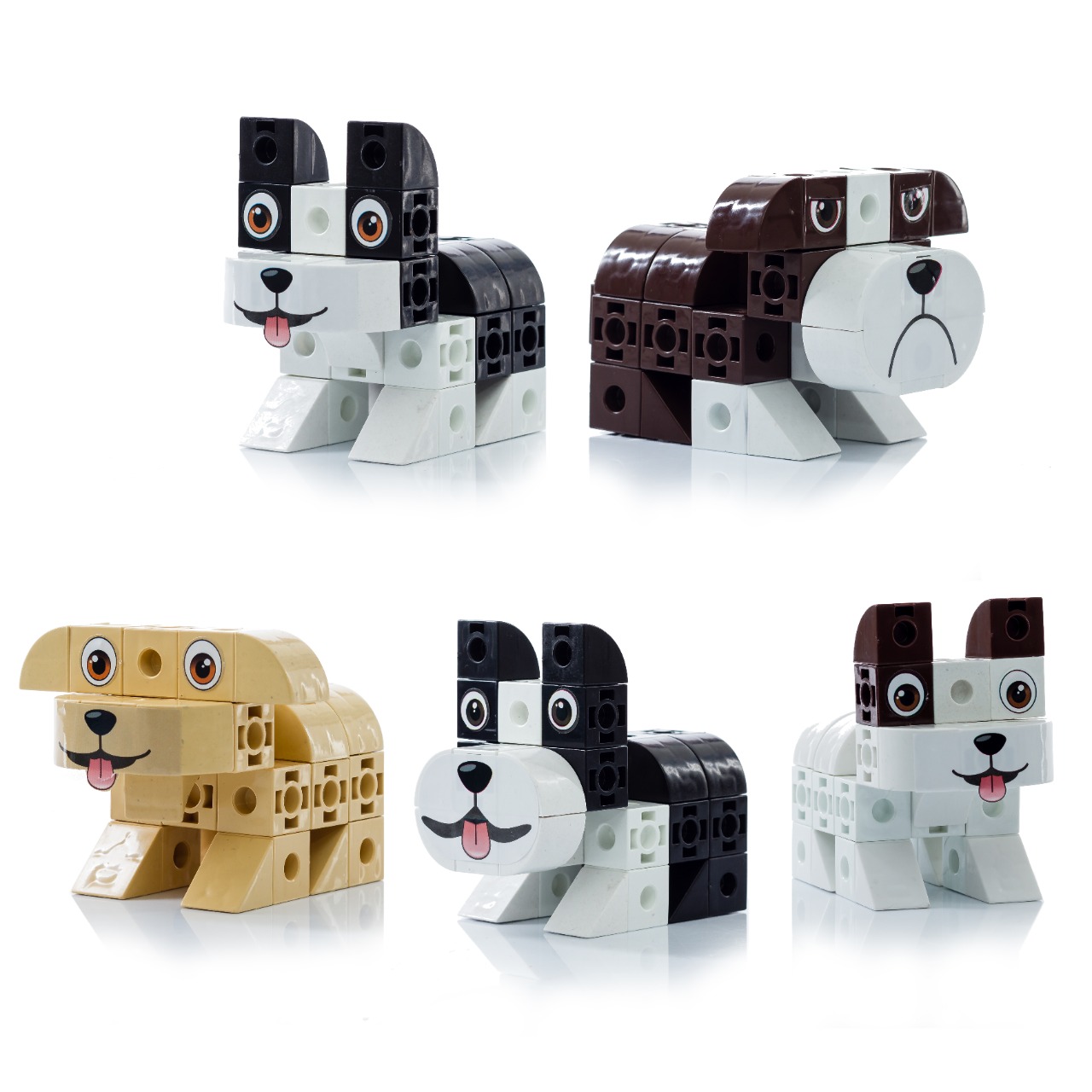 Colección 5 razas Perros Pet Cubics