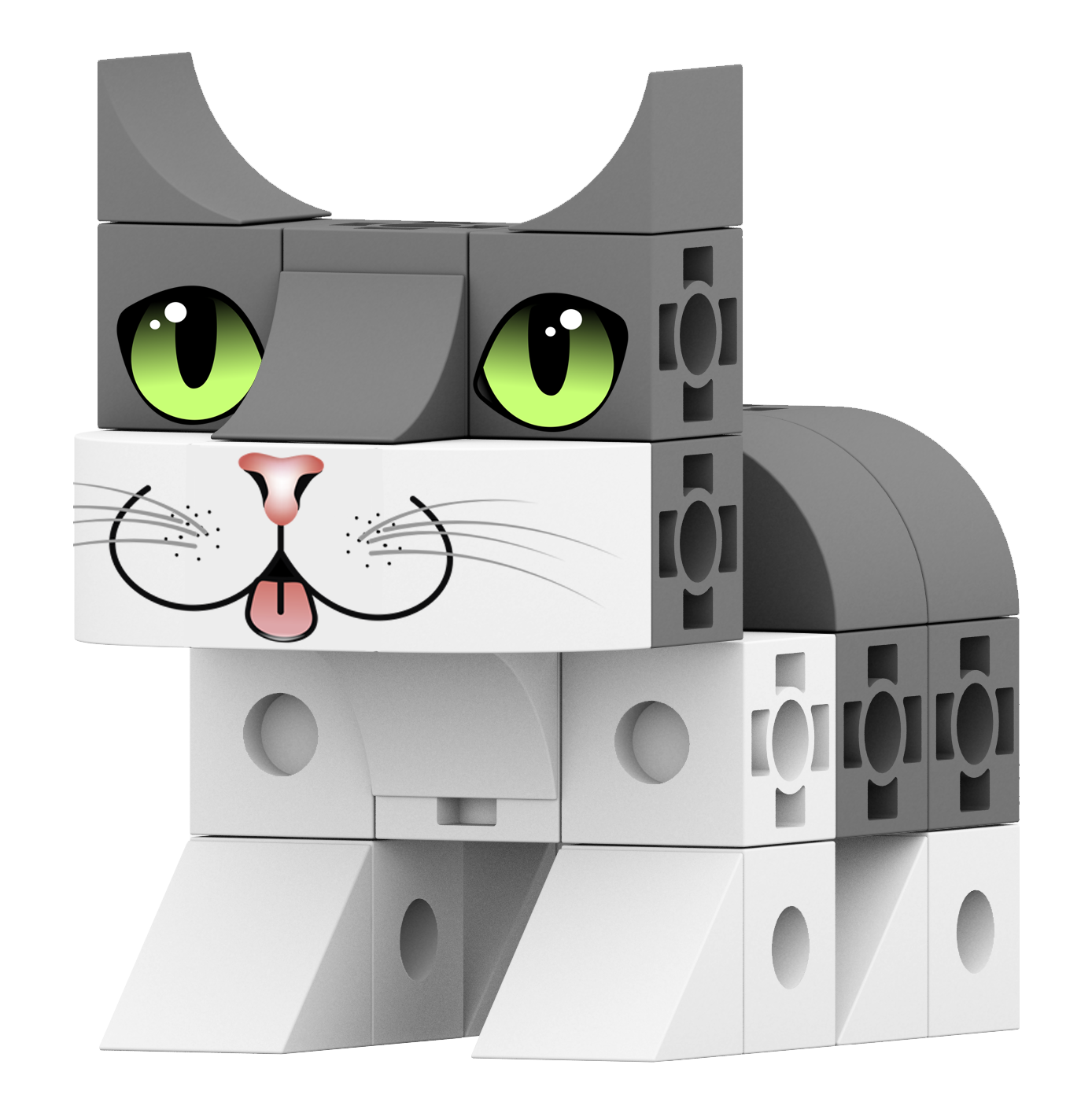 Pet cubics: Gato Común Gris