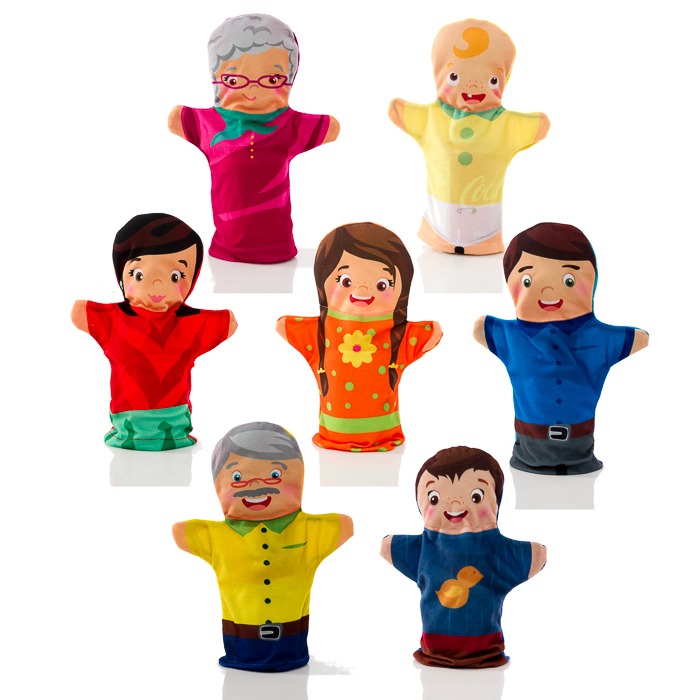 Títeres Familia x 7
